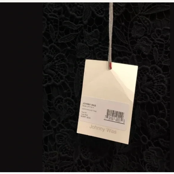 Johnny Was Alexis Crochet Tunic, Black - Picture 5 of 8